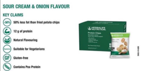 Herbalife Protein Chips – Barbecue / Sour Cream (10 x 30g)